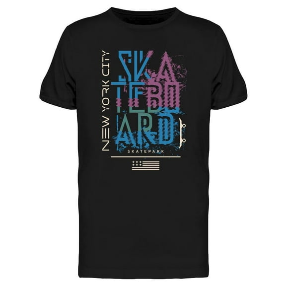 N.y.c. Skateboard T-Shirt Men -Image by Shutterstock, Male x-Large