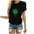 thumbnail image 2 of kayannuo Short Sleeve Shirts for Women Women Casual St. Patrick's Day Printed Cotton Short Sleeve T-Shirt Tops Tees, 2 of 5