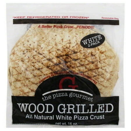 Pizza Gourmet Wood Grilled White Pizza Crust, 16 Oz (Pack of