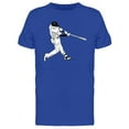 thumbnail image 1 of Baseball Player Swings T-Shirt Men -Image by Shutterstock, Male Small, 1 of 2