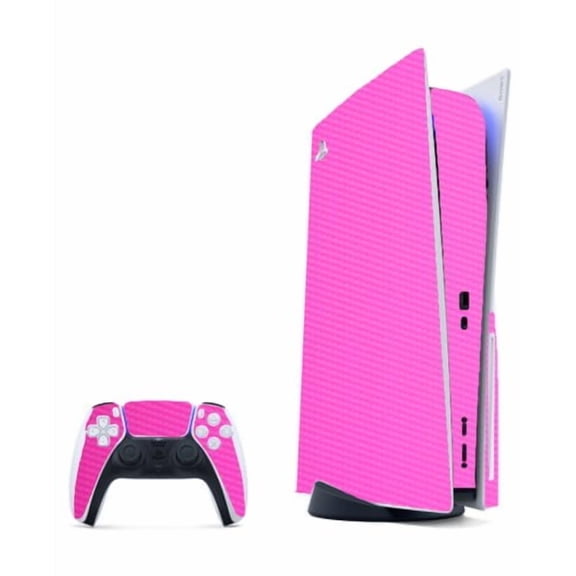 PlayStation 5 PINK CARBON FIBER Console Skin
