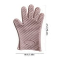 thumbnail image 3 of Heat-Resistant Silicone Baking Gloves, Five-Finger Oven Mitts with Anti-Slip Grip & Hook All-Purpose Heat-Resistant Silicone Mitts for Oven & Microwave, Easy-Clean, 3 of 5