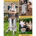thumbnail image 4 of 200,000/BTU Stainless Steel Single Burner Propane Stove,Heavy Duty Outdoor Propane Burner Gas Stove Cooker,High-Pressure Outdoor Burner for Cooking for Turkey Fryer,Crawfish Boil,Home Brewing, 4 of 7
