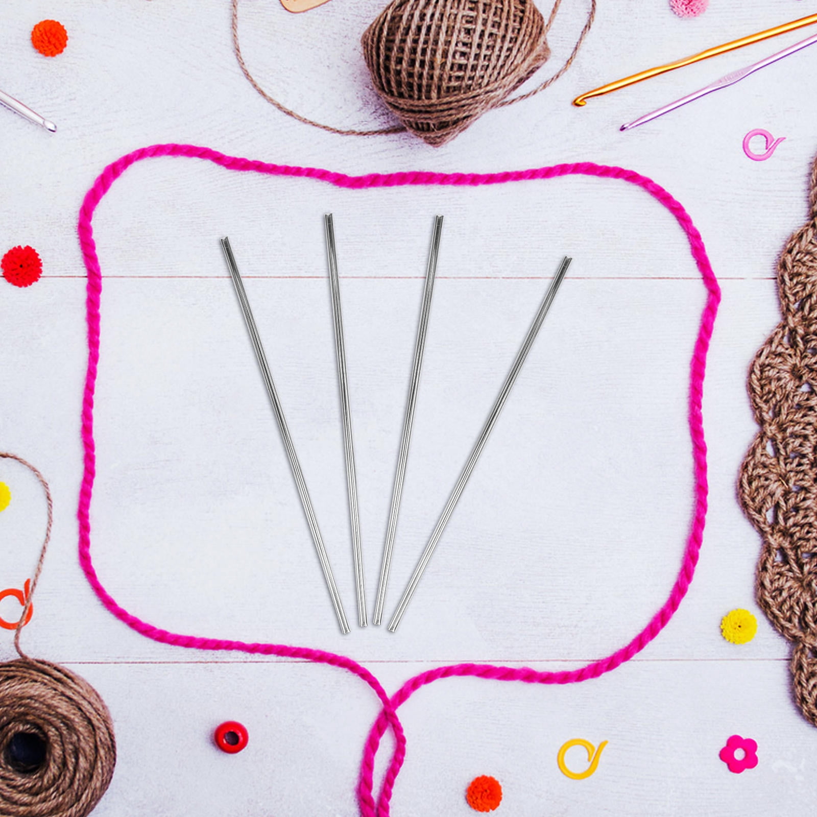 Worgeous 50Pcs Blocking Pins Knitting Pins Supplies For Crocheting Mats Knitting Supplies