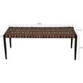 thumbnail image 3 of Grand Patio Outdoor/Indoor Aksel 2-Seat Entryway Bench, Natural Brown, 3 of 9