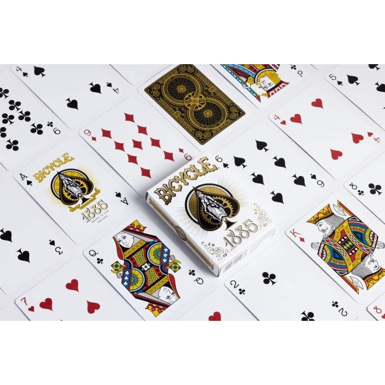 Bicycle 1885 Anniversary Playing Cards packaging may vary , White