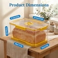 thumbnail image 3 of Airtight Bread Storage Box with Date Indicator Lid, 9 Qt Large Loaf Bread Container, Yellow, 3 of 6