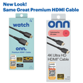 thumbnail image 2 of onn 4' Premium HDMI Cable, Black, 2 of 2