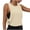 Yellow, variant on Fewfanhot Women's Stripe Print Sleeveless Racerback Crop Top, Loose Fit Workout Gym Tank, Lightweight Breathable Summer Athletic Shirt