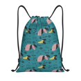 thumbnail image 1 of Xecao Dachshund Dog Pattern Sports Drawstring Backpack - String Swim Gym Bag with Wet Proof Pocket for Women&Men-Medium, 1 of 6