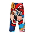 thumbnail image 3 of Lsque Mario Print Women's Pajama Pants, Lounge Pant - Comfortable Home Wear,Elastic Waistband, Stylish Design-Large, 3 of 9