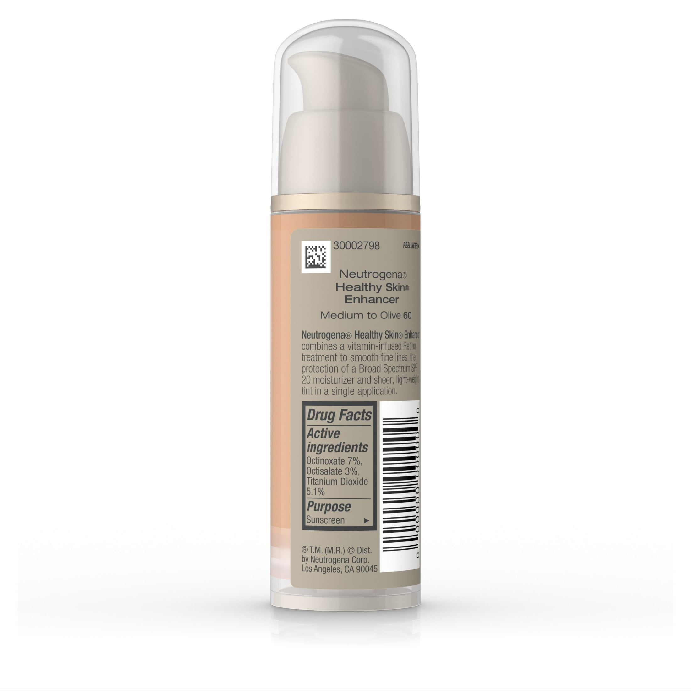 Neutrogena Retinol Healthy Skin Enhancer, Medium to Olive 60, 1 fl. oz