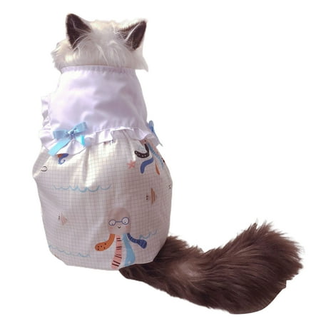 

ruhuadgb Lovely Pet Skirt High Elasticity for Summer Breathable