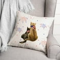 thumbnail image 3 of Creative Products American Cats 18 x 18 Spun Poly Pillow, 3 of 3