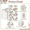 thumbnail image 3 of 100 Pcs Vintage Floral Bird Paper Napkins Disposable Hand Towels for Bathroom, 3 Ply Watercolor Spring Bird Guest Napkins Decorative for Kitchen Dinner Birthday Anniversary Wedding (Retro Flower Bird, 3 of 14