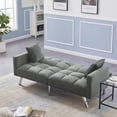 thumbnail image 3 of Wulawindy FUTON SOFA SLEEPER VELVET WITH 2 PILLOWS, 3 of 6