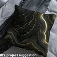 thumbnail image 3 of Marble Fabric By The Yard,Marbling Pattern Upholstery Fabric,Gold Leaf Glitters Waterproof DIY Indoor Outdoor Fabric,Fluid Abstract Art Teens Decorative Fabric,Black Gold,2 Yards, 3 of 5