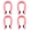 Pink, variant on Suodoka 4pcs Acupressure Hand Pressure Point Clip Stress Reduction Wearable Magnets Headache Migraine Relief Clip Pink For Migraine Aid Tension Relief 4.72 inches / 12 cm Portable Massager Tool