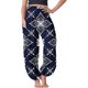 thumbnail image 1 of ICHUANYI Clearance Fashion Women Casual Bloomers Bohemian Print Loose Women's Yoga Pants(Blue, L) ICHUANYI WER2023080908825, 1 of 6