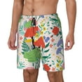 thumbnail image 2 of Gaeub Mushroom and Frogs Mens Swim Trunks Stretch Beach Shorts Quick Dry for Men Swim Shorts Swimwear with Pockets- 3X-Large, 2 of 9