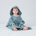 thumbnail image 6 of zuwimk Boys Girls Terry Bathrobe,Cotton Towel Robe ，Hooded Toddler Soft Fuzzy Robe For Kids(Blue,One Size), 6 of 6