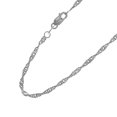 thumbnail image 3 of 10K Solid Yellow or White Gold Singapore Pendant Chain Necklace 1.5 mm  (16, 18, 20 and 24 Inches), 3 of 5