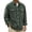 Army Green, variant on Guluxicc Corduroy Jackets for Men Button Down Collared Long Sleeve Solid Jackets with Double Flap Pockets Fall Winter Casual Work Jackets