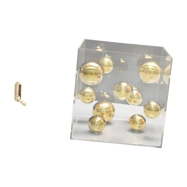 Organizador de pared plegable de acrílico con gancho transparente para abrigos, decoración de mesa, versátil para el hogar: baño, armario, balcón.