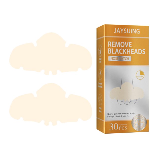 Juego de 30 parches nasales Peel Off Limpiador de de la nariz Ingredientes premium Sin aceite Limpio y suave con desobstrucción instantánea de - Blanco Sunnimix removedor de espinillas