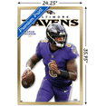 thumbnail image 3 of NFL Baltimore Ravens - Lamar Jackson Feature Series 23 Wall Poster, 22.375" x 34" Framed, 3 of 5