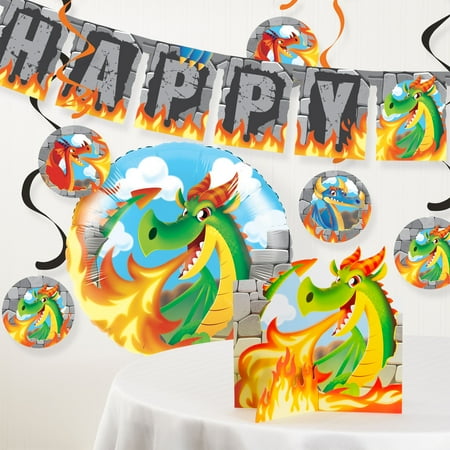 Dragon Birthday Party Decorations Kit Walmart Com