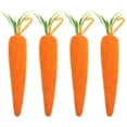 thumbnail image 1 of 4 piezas de adornos colgantes de zanahoria de Pascua, zanahorias artificiales de espuma, cesta de Pascua, decoración para árbol de Pascua., 1 of 5