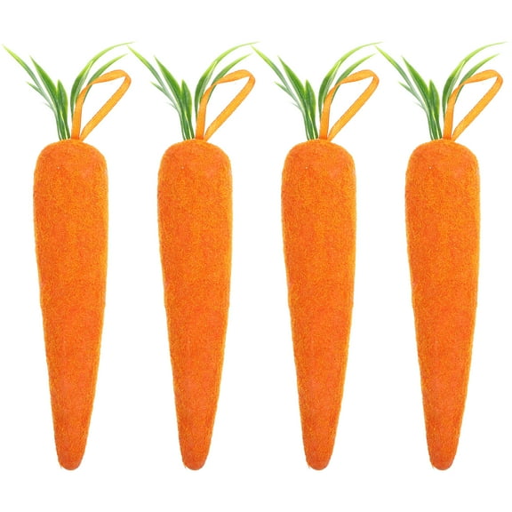 FRCOLOR 4 Pcs Easter Carrot Props Carrot Cake 14.50X3.00X3.00CM Orange