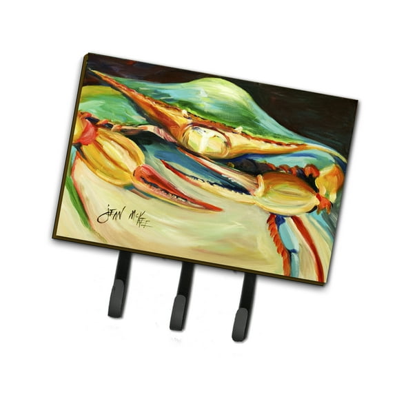 Carolines Treasures JMK1095TH68 Blue Crab Leash or Key Holder Triple multicolor