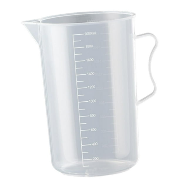 medidora transparente para cocinar con precisión graduada con asa, jarra medidora para cocinar, herramienta de cocina, restaurante Housheold 2000 ml