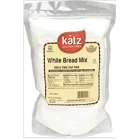Katz Gluten Free White Bread Mix | Dairy, Nut and Gluten Free | Kosher (1 Pack, 24