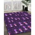 thumbnail image 3 of Ahgly Tapis Rectangulaire Lavable en Machine Intérieur Transitionnel Orchidée Foncée Violet, 2 Pieds x 5 Pieds, 3 of 7