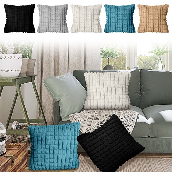 Blaxill Pillow Cover 18x18 Inch | Soft Durable Cushion Protector for Sofa, Bed, Chair, Car, Patio | Smooth Fabric | Versatile Home Decor Accent | Single Piece 44x44 cm | Easy Care