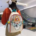 thumbnail image 4 of Bolso Mujer Mochila Vintage Color Block Viaje Gran Capacidad Mochila Blanco FLhrweasw Nuevo, 4 of 8