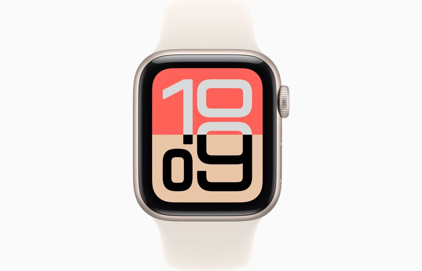 Apple Watch SE 3 - GPS + Cellular - 44MM Starlight Aluminum Case with Starlight Sport Band - S/M