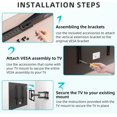 thumbnail image 4 of XUCP-TV Mount Extension Bracket Kit,TV Mount Extender Designed for Low Vesa Pattern TV’s,Steel Wall Mount Extension Bracket Plate- 2 Pcs, 4 of 4