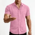 thumbnail image 7 of Maean S-3XL Men Big and Tall Shirts Short Sleeve Dressy Shirt Casual Business Button down Tee Tops, 7 of 7