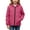 Hot Pink, variant on Boys Girls Waterproof Rain Jackets Long Sleeve Hooded Full Zip Windbreaker Jacket Outdoor Casual Loose Coat with Pockets (15Y, Purple)