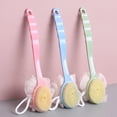 thumbnail image 4 of YSABOXY Long Handle Bath Loofah Brush Soft Mesh Sponge Back Body Scrubber Shower, 4 of 6