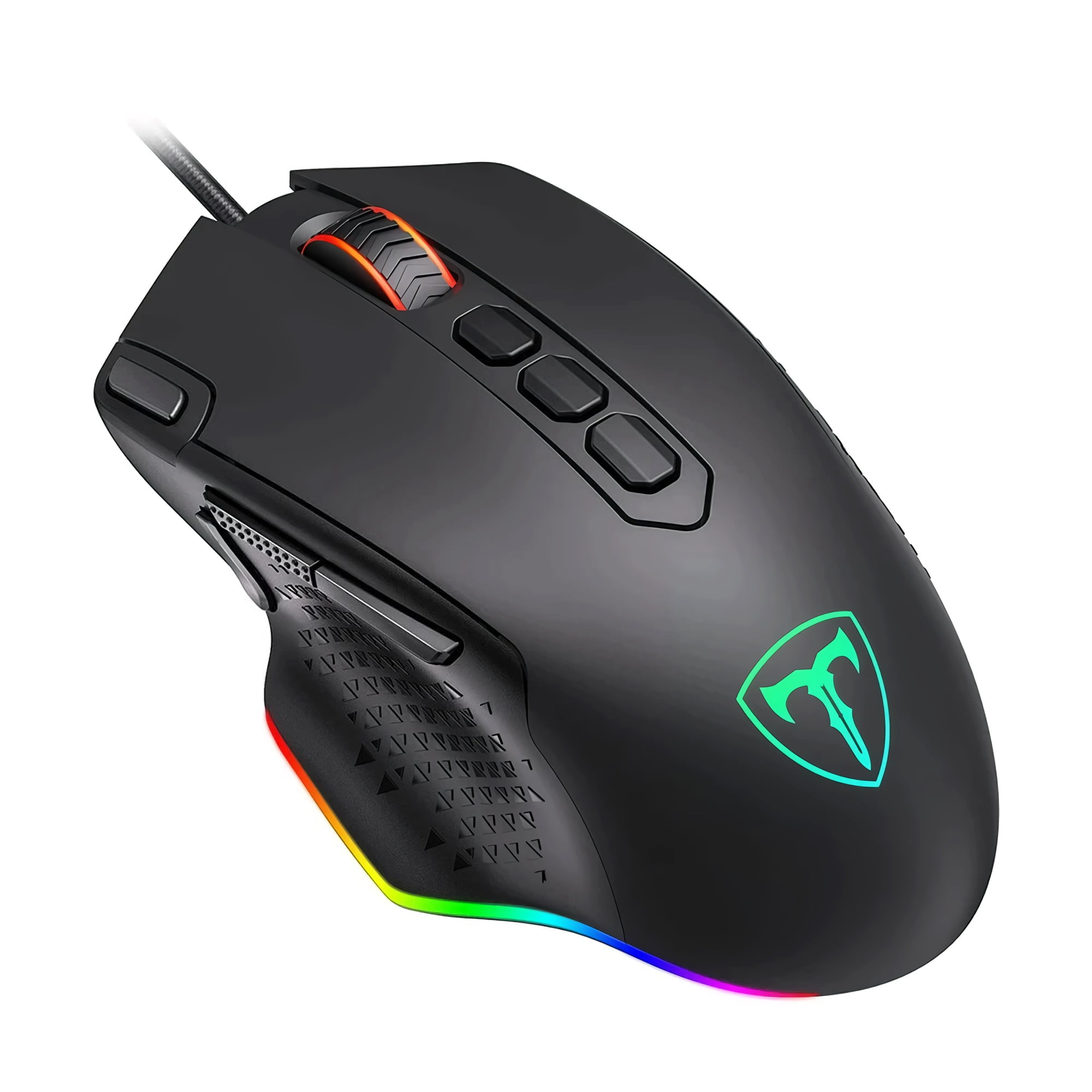 PC257A Wired Gaming Mouse with RGB Backlit, Adjustable DPI, 10