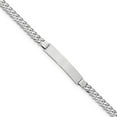 thumbnail image 4 of 14K White Gold Flat Curb Link ID Bracelet, 4 of 6