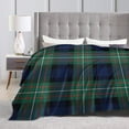 thumbnail image 4 of Super Soft Flannel Fleece Throw Blanke Tartan Lightweight Fuzzy Blanket for Couch Sofa Bed Office, Plush All Season 80x60 Inch, 4 of 8