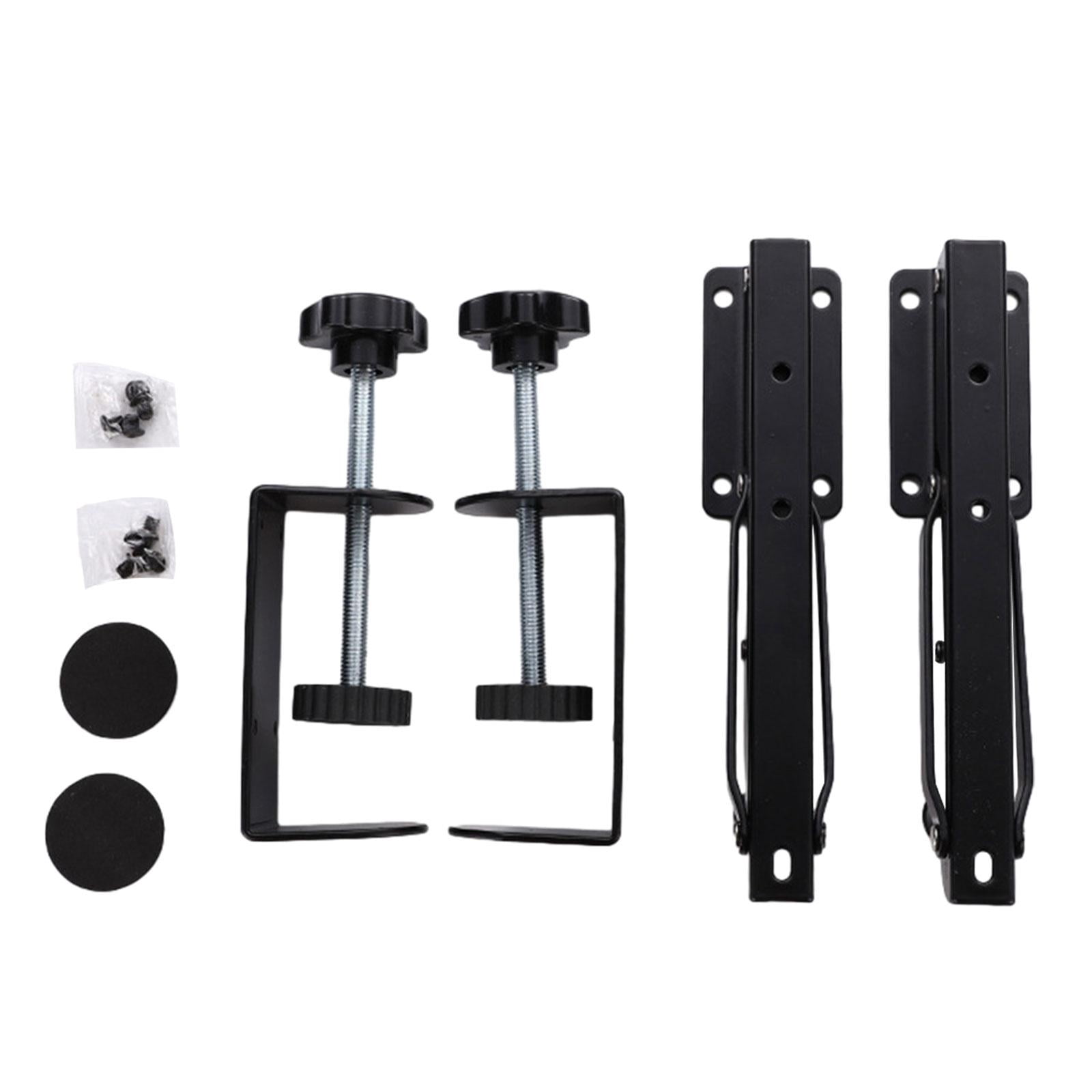 Rushawy Keyboard Tray Clamp Mount 0.5-9.5cm Adjustable Height Computer Drawer for Typing