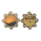 thumbnail image 1 of Luz naranja oscuro cielo nubes Broche de flores, regalo de joyería para mujeres y niñas Unbranded M, 1 of 3