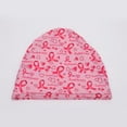 thumbnail image 5 of Elastic Breast Cancers Awareness Brimless Hat for Breast Cancers Soft MultiUse Fashion Bandanas Caps with Ribbon Print, 5 of 9